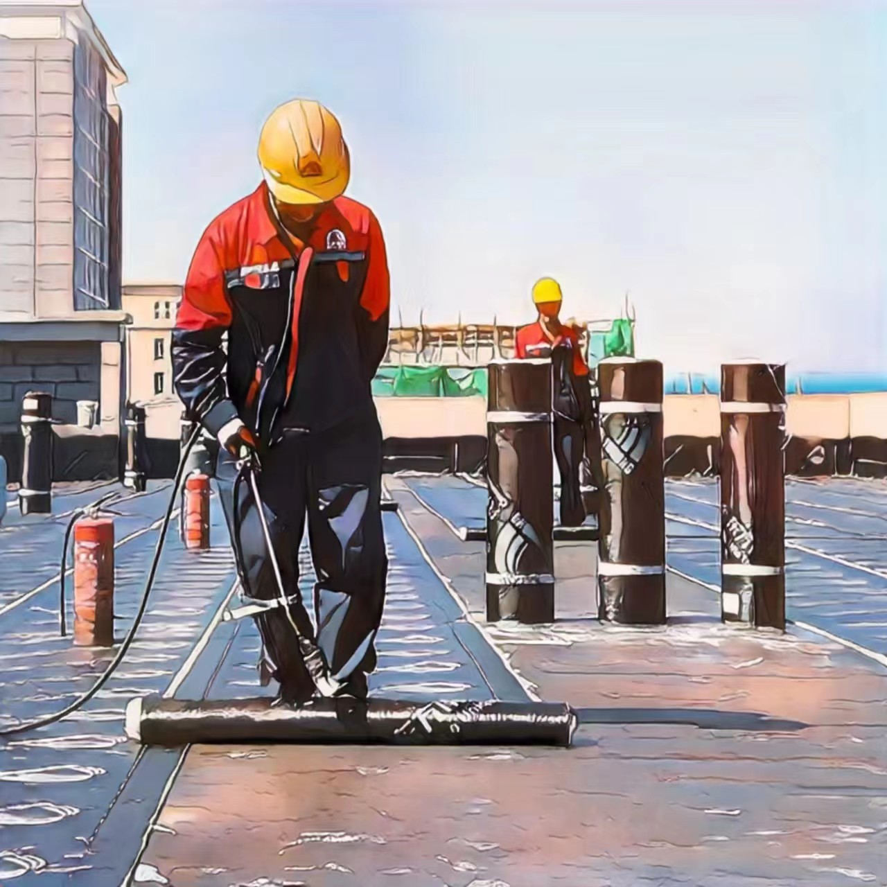 商业综合体屋面防水工程施工图
